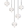 Aida Suspension Luminaires Globo Lighting LED Chrome, 1 lumière