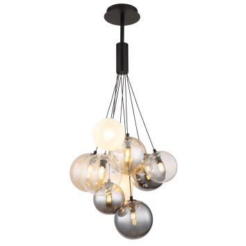 Ballgi Suspension Luminaires Globo Lighting Noir, 9 lumières