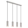 Robby Suspension Luminaires Globo Lighting Nickel mat, 4 lumières