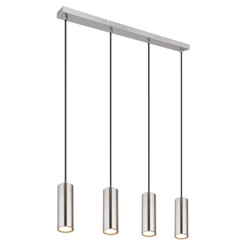 Robby Suspension Luminaires Globo Lighting Nickel mat, 4 lumières