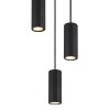 James Suspension Luminaires Globo Lighting Noir, 3 lumières