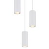 James Suspension Luminaires Globo Lighting Blanc, 3 lumières