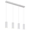 James Suspension Luminaires Globo Lighting Blanc, 4 lumières