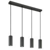 James Suspension Luminaires Globo Lighting Gris, 4 lumières