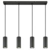 James Suspension Luminaires Globo Lighting Gris, 4 lumières