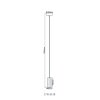 James Suspension Luminaires Globo Lighting Noir, 1 lumière