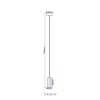 James Suspension Luminaires Globo Lighting Blanc, 1 lumière