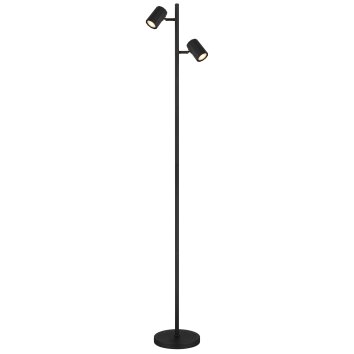 James Lampadaire Luminaires Globo Lighting Noir, 2 lumières