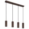 James Suspension Luminaires Globo Lighting Bronze, 4 lumières