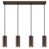 James Suspension Luminaires Globo Lighting Bronze, 4 lumières