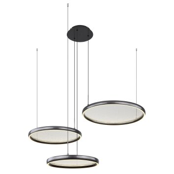 Briggs Suspension Luminaires Globo Lighting LED Noir, 1 lumière, Télécommandes