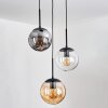 Gastor Suspension, Boule lumineuse Ambre, Clair, Fumé, 3 lumières