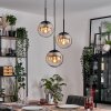 Gastor Suspension, Boule lumineuse Ambre, Clair, 3 lumières