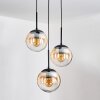 Gastor Suspension, Boule lumineuse Ambre, Clair, 3 lumières