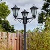 Loria Luminaire extérieur, Réverbère, Eclairage de chemin Noir, 3 lumières