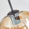 Soutinho Suspension, Boule lumineuse Ambre, 4 lumières