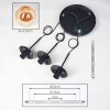 Gastor Suspension, Boule lumineuse Ambre, 3 lumières