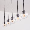 Koyoto Boule lumineuse, Suspension Noir, 5 lumières