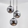 Gastor Suspension, Boule lumineuse 30 cm Fumé, 3 lumières