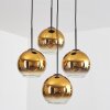 Koyoto Suspension, Boule lumineuse Or, Clair, 4 lumières