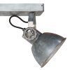 Gearmetal Plafonnier, Spot de plafond Luminaires Steinhauer Argent Oxydé, 3 lumières