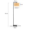 Stang Lampadaire Luminaires Steinhauer Noir, 1 lumière