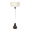 Bois Lampadaire Luminaires Steinhauer Noir, 1 lumière