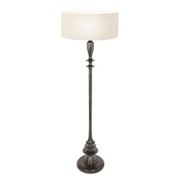 Bois Lampadaire Luminaires Steinhauer Noir, 1 lumière