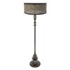 Bois Lampadaire Luminaires Steinhauer Noir, 1 lumière