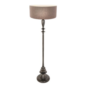 Bois Lampadaire Luminaires Steinhauer Noir, 1 lumière