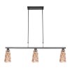 Vidrio Suspension Luminaires Steinhauer Noir, 3 lumières