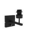 Vidrio Applique murale Luminaires Steinhauer Noir, 1 lumière