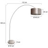 Solva Lampadaire Luminaires Steinhauer Acier brossé, 1 lumière