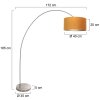 Solva Lampadaire Luminaires Steinhauer Acier brossé, 1 lumière