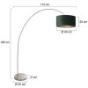 Solva Lampadaire Luminaires Steinhauer Acier brossé, 1 lumière