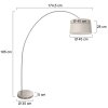 Solva Lampadaire Luminaires Steinhauer Acier brossé, 1 lumière