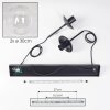 Gastor Suspension, Boule lumineuse, Suspension Clair, 2 lumières