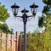 Loria Luminaire extérieur, Réverbère, Eclairage de chemin Noir, 3 lumières