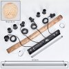 Basto Suspension, Boule lumineuse, Suspension Écru, Noir, 4 lumières