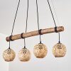 Basto Suspension, Boule lumineuse, Suspension Écru, Noir, 4 lumières