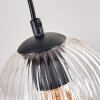 Koyoto Suspension, Boule lumineuse, Suspension Écru, Noir, 4 lumières