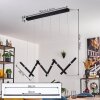 Pousseline Suspension, Suspension LED Noir, 1 lumière