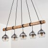 Koyoto Suspension, Boule lumineuse, Suspension Écru, Noir, 5 lumières