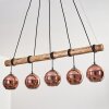 Koyoto Suspension, Boule lumineuse, Suspension Écru, Noir, 5 lumières