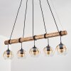 Koyoto Suspension, Boule lumineuse, Suspension Écru, Noir, 5 lumières