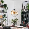 Gastor Suspension, Boule lumineuse, Suspension Ambre, Clair, 1 lumière