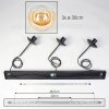 Gastor Suspension, Boule lumineuse, Suspension Ambre, Clair, 3 lumières