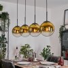 Gastor Suspension, Boule lumineuse, Suspension Or, Clair, 4 lumières