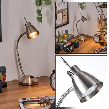 Bondorlunda Lampe de bureau, Lampe à poser Nickel mat, 1 lumière