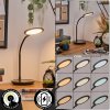 Buktrup Lampe de bureau, Lampe à poser LED Noir, 1 lumière